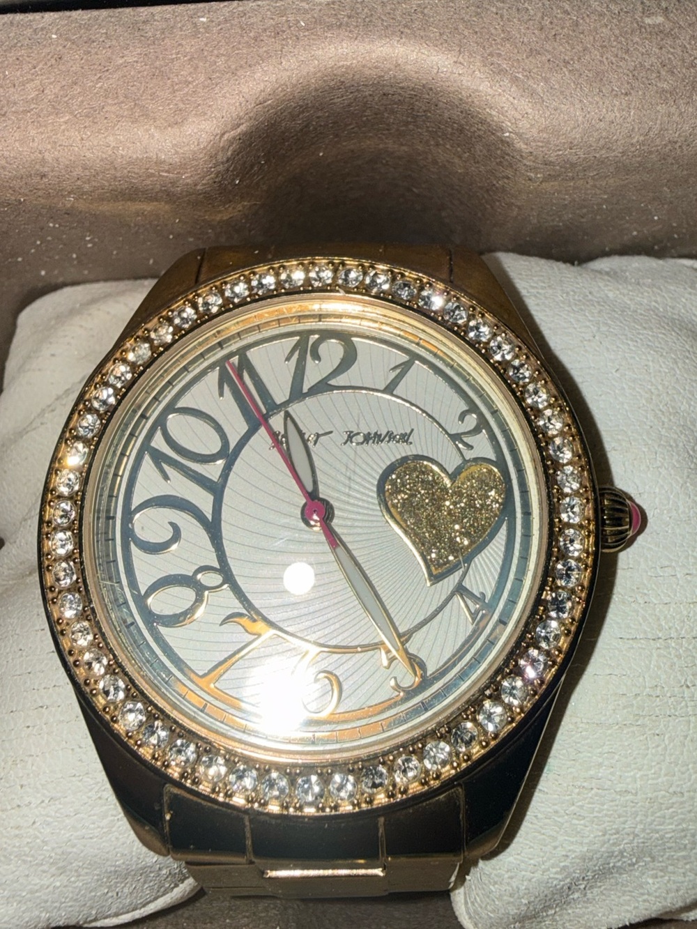 Betsy Johnson Gold watch